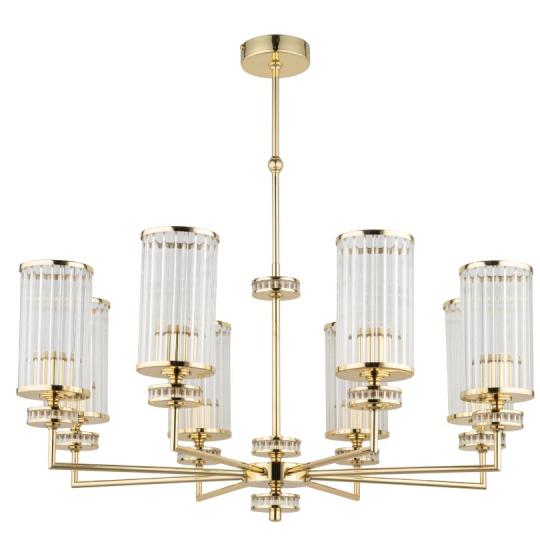 velkorozmerny leskly medene zlato sklo tienidlo vila zamocky luster elegantny luxusny klasicky obciansky lampa schodisko obyvacka restauracia osvetlenie lamparnicka 2.jpg